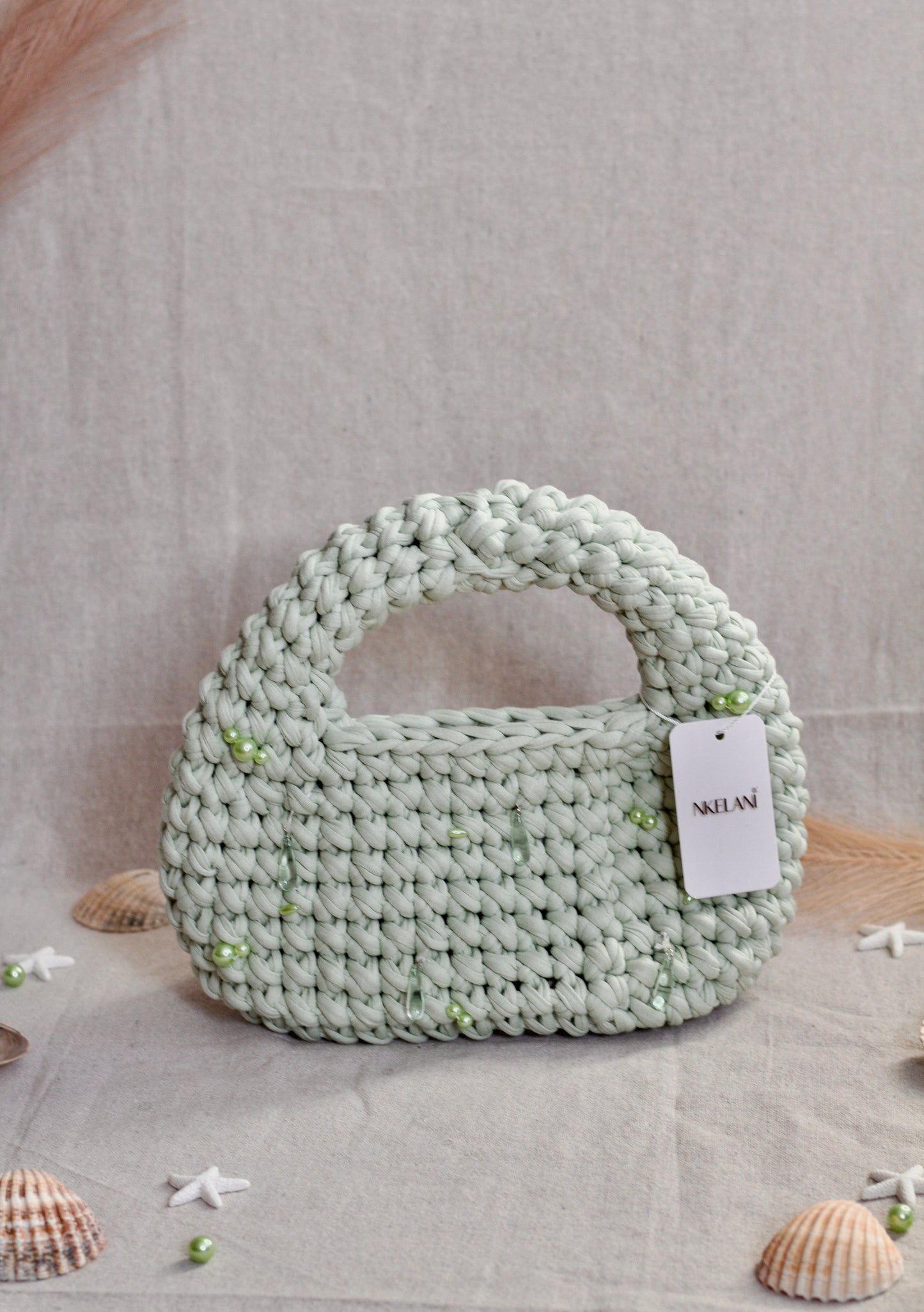 Ovalinha Pearls - Green Mint