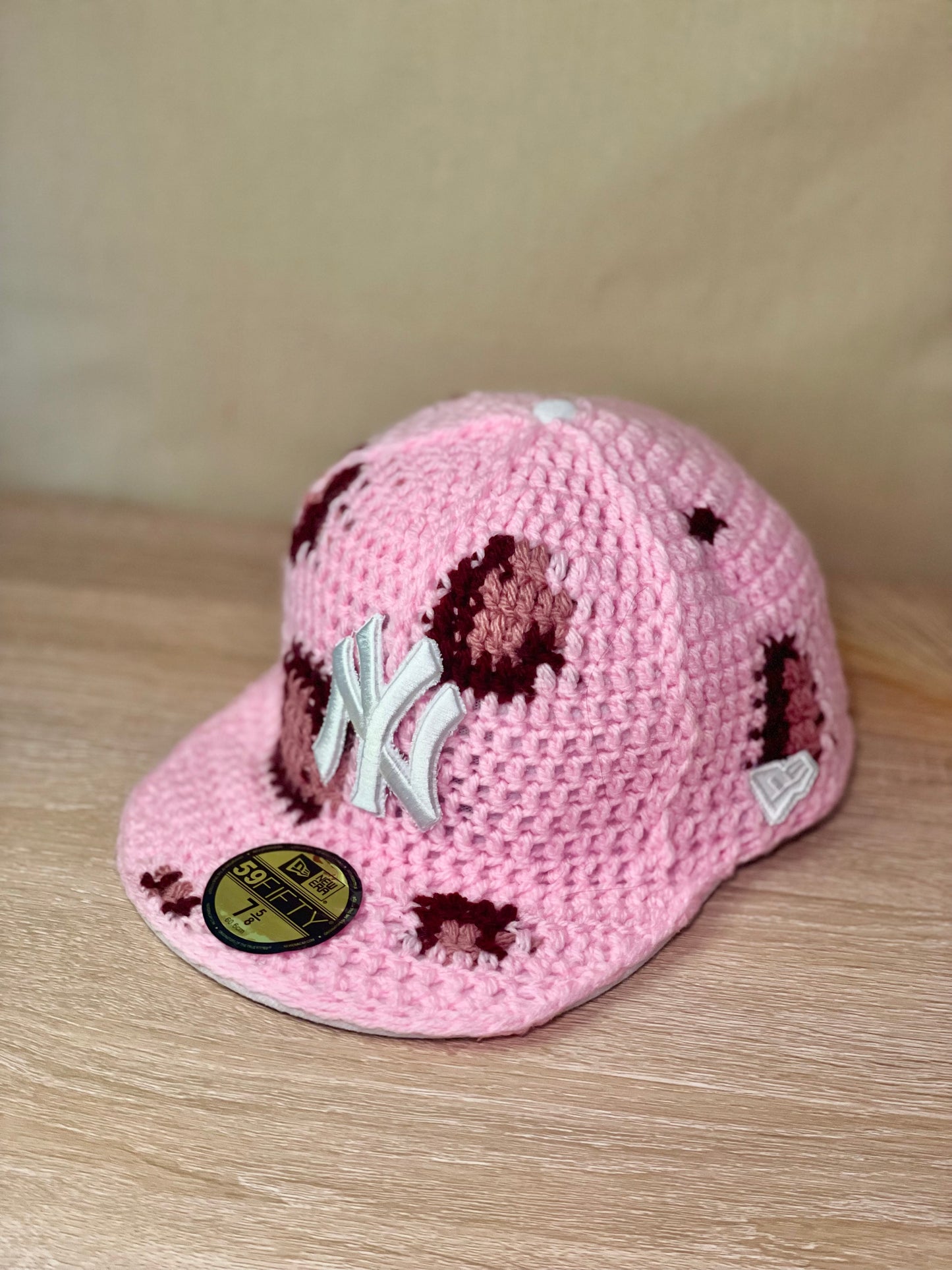 Pink leopard print Fitted