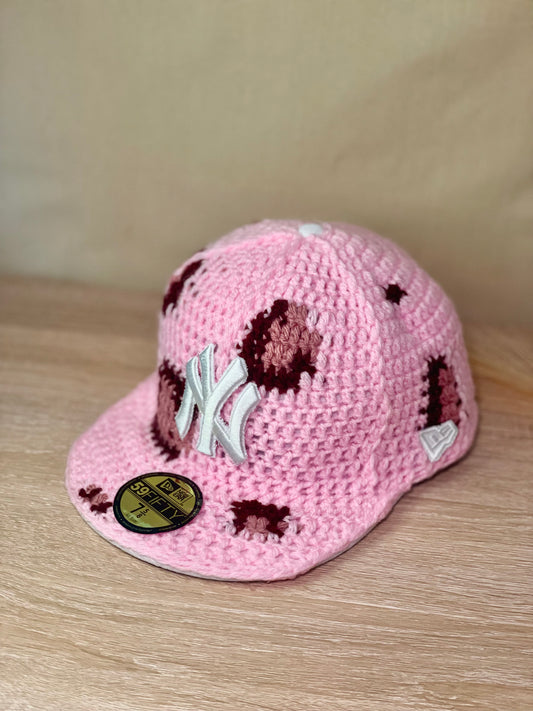 Pink leopard print Fitted
