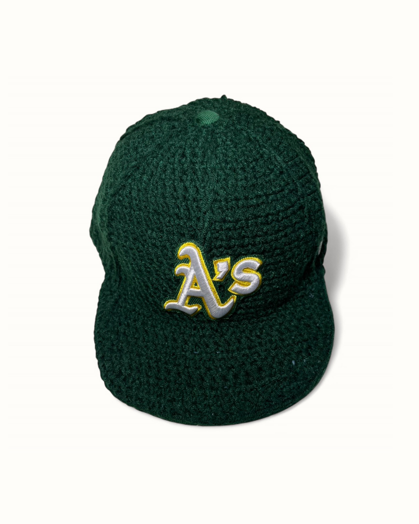 Crochet Fitted Cap - Vert