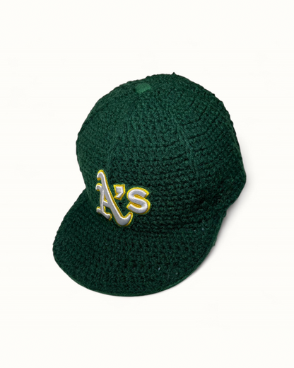 Crochet Fitted Cap - Vert