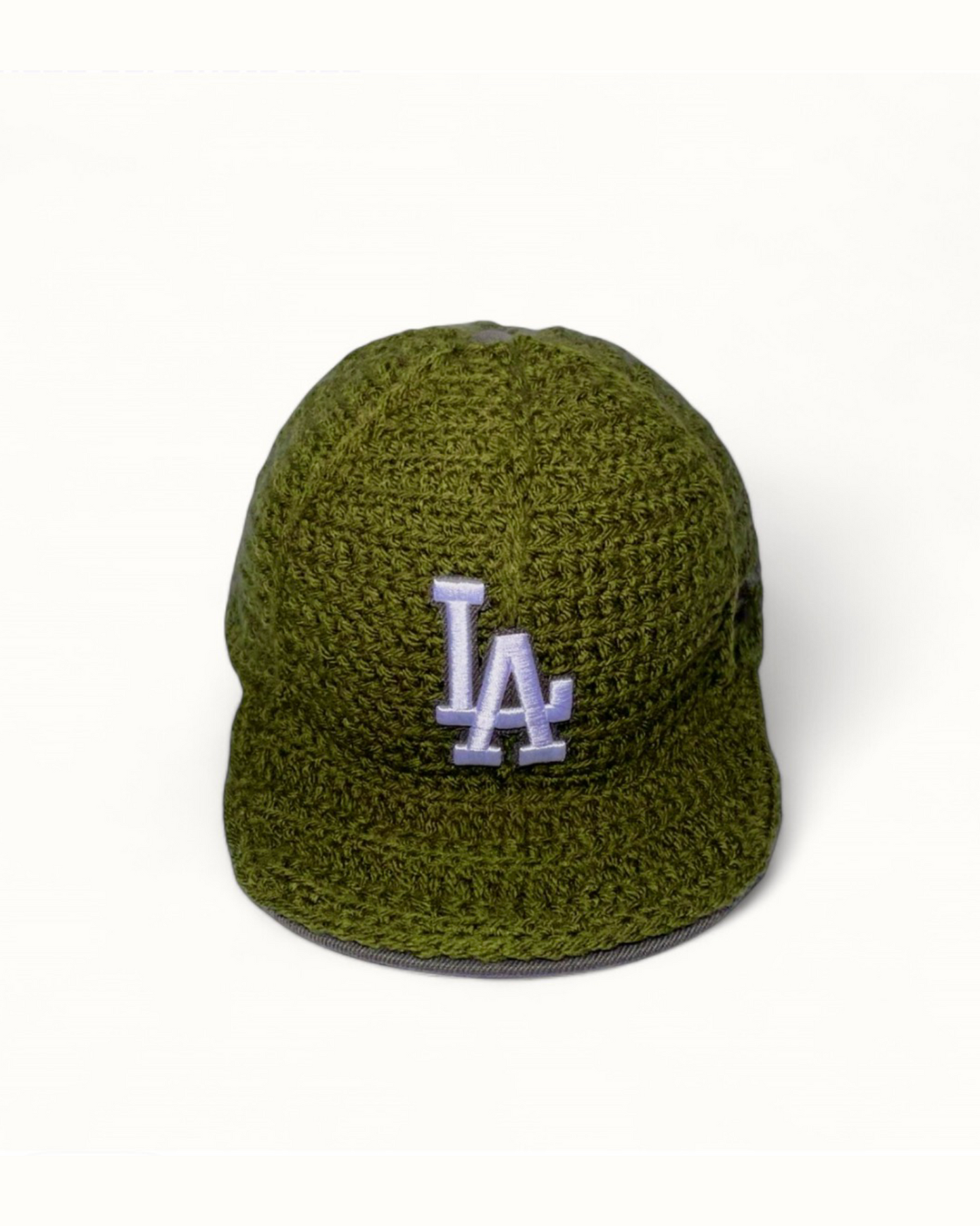 Crochet Fitted Cap - Kaki